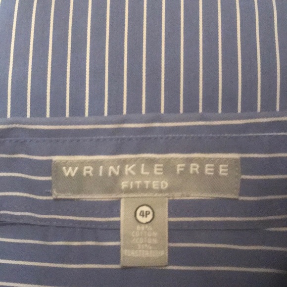 Foxcroft - Woman’s tailored pinstripes shirt, Size: 4P - Picture 7 of 9